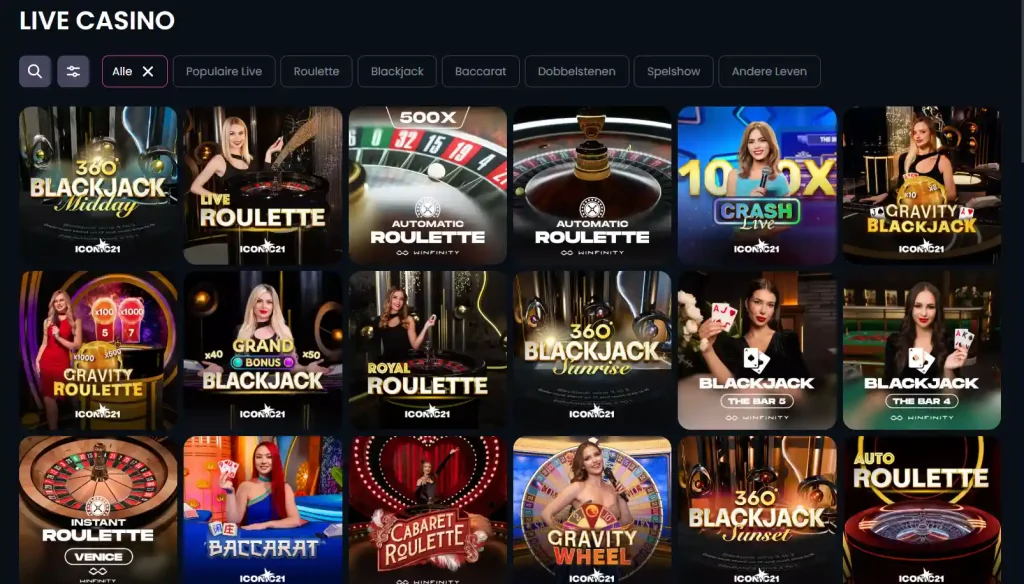 Illustratie bij Likesbet live casino: tafels, studio